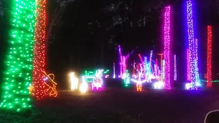 2019 Christmas lighting Spirit of the Suwannee Music Park in Live Oak Florida