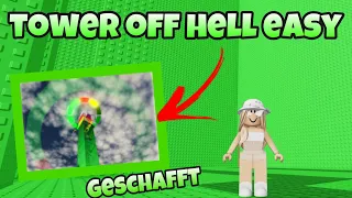 Ich spiele Tower of Hell Easy in Roblox/Deutsch - und habe es geschafft!