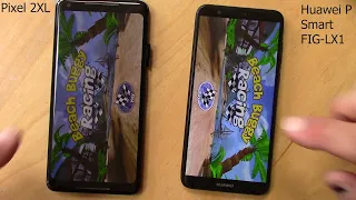 Pixel 2XL vs Huawei P smart FIG-LX1 speed test