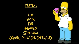 Tuto Comment Faire La Voix De Homer Simpson (Avec Plus De Détails)