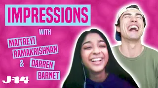 Never Have I Ever Stars Maitreyi Ramakrishnan and Darren Barnet Do Impressions