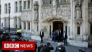 Historic Supreme Court hearing on suspension of parliament - BBC News