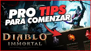 PRO TIPS PARA COMENZAR EN DIABLO INMORTAL 🔥 Diablo Inmortal en Español