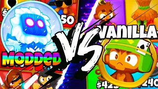 Modded VS Vanilla Towers CHALLENGE in BTD 6