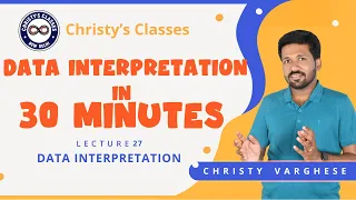 #27 | Data Interpretation | Aptitude in 30 Minutes | UPSC CSAT | Christy Varghese | CSIR NET | GATE