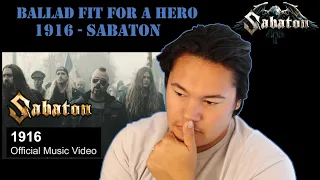 Ballad Fit For A Hero - 1916 by Sabaton - Audio Engineer Reacts