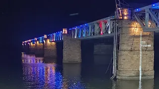 Road Come Railway Bridge | Drone Video | Godavari River | Rajahmundry