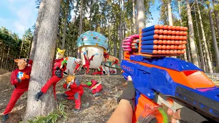 Nerf War | Amusement Park Battle 72 (Nerf First Person Shooter)