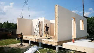Construction German frame house in 3 days Do it yourself