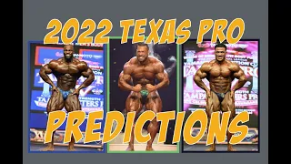 2022 IFBB Texas Pro Predictions