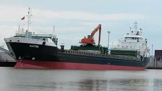 cargo seaship AASTUN ZDPA4 IMO 9321407 selfdiscarging Pebbles in Emden Selbstentlader