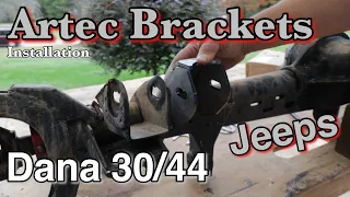 Replacing a Damaged Axle Mount With a Artec Mounts Dana 30 and Dana 44