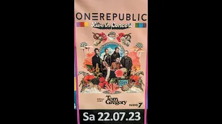 Clips vom "Sommer-Open-Air 2023" (Salem): Konzert von OneRepublic, 22.07.23, FOS/VIP (HD)