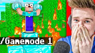 DAŁEM LOSOWEMU WIDZOWI GAMEMODE 1 [TROLL] XD | Minecraft Extreme