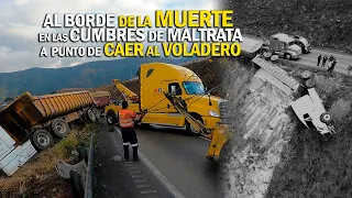 AL borde de la MUERTE en las Cumbres de Maltrata apunto de caer al VOLADERO