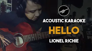 [Karaoke] Lionel Richie - Hello (Acoustic Guitar Karaoke Version Accompaniment with Lyrics)