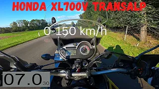 Honda XL700V Transalp 2008 Acceleration 0-150 km/h