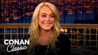 Lindsay Lohan Explains Why She Went Blonde | Late Night with Conan O’Brien