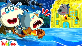 Please, Help! My House is Flooded! Kids Safety Tips in Natural Disasters 🤩Wolfoo Kids Cartoon
