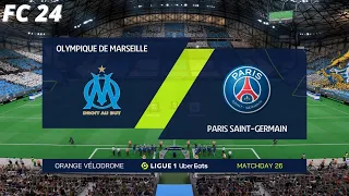 Olympique de Marseille vs Paris Saint-Germain | Ligue 1 | EA FC 24 |