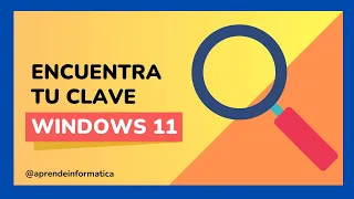 🟡Como SABER la CLAVE de WINDOWS 11