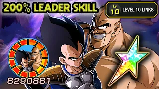 200% LEADER SKILL! AGL LR EXCHANGE NAPPA & VEGETA LEVEL 10 LINKS! Dragon Ball Z Dokkan Battle