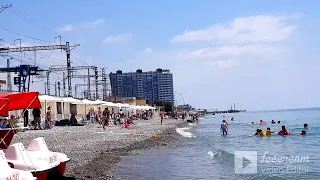 🌴ЛАЗАРЕВСКОЕ СОЧИ.27.06.20. Пляж "Морская звезда" , в Макдональдсе аншлаг!