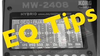 Korg SoundLink: MW2408 MW1608 Custom Frequency Bands EQ Tips Wide & Narrow Frequency Adjustments