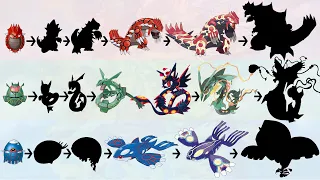 Kyogre Groudon Rayquaza Evolutions & Eggs | Pokemon Gen 9 Fanart