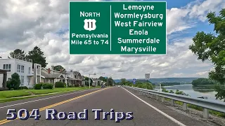 ⁴ᴷ Road Trip #988 - US-11 N - Pennsylvania Mile 65-74 - Lemoyne/Wormleysburg/Marysville