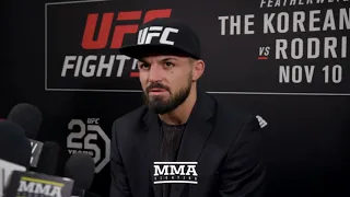 Mike Perry call reporter "motherf" Why you gotta be gay with it?