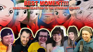 BEST MOMENT!!! Hometowns React to The Straw hat Bounty - Reaction Mashup One Piece