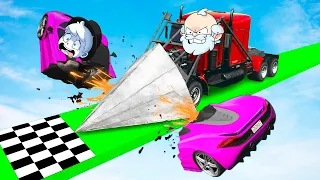 ¡NADIE SE SALVA del CAMIÓN DESTRUCTOR! 🚚💥😱 GTA V con SOYDANY y PANCRACIO