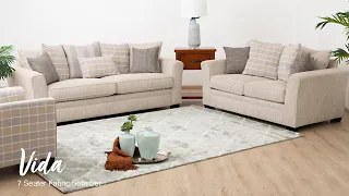 7 Seater Fabric Sofa Set - Vida | Furniture Palace