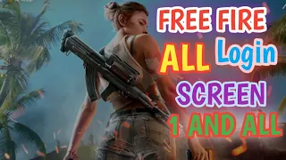 Free Fire all Login  screen 1 to all||😱😱