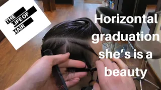 Horizontal Graduation Haircut | The Wedge | The Firefly | Vidal Sassoon