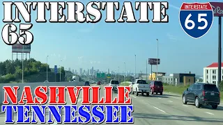 I-65 South - Nashville - Tennessee - 4K Highway Drive