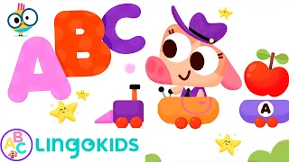ABC Train Song 🚂 | A is for Apple B is for Ball | Lingokids ABC