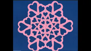 Freehand Heart Snowflake – Additional Folds