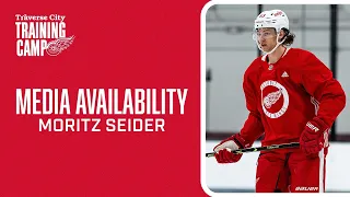 Moritz Seider Detroit Red Wings Training Camp