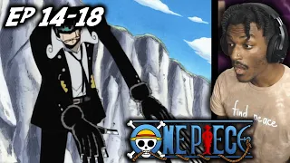 LUFFY VS KURO! | One Piece Ep 14-18 REACTION |