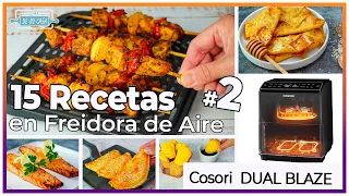 ✅ 15 RECETAS para FREIDORA DE AIRE que ¡NO TE PUEDES PERDER! en Cosori Dual Blaze