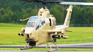 AH-1 Cobra and UH-1 Huey: UP Close action Takeoff, Landing and more