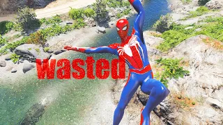 GTA 5 Epic Wasted Spider-Man Jumps/Fails Ep.126 (Fails, Funny Moments)