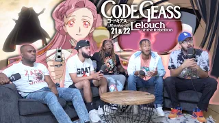 Euphemia's Massacre! Code Geass 21& 22 REACTION/REVIEW