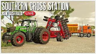 🔴LIVE 🔴 Planting Canola and Wheat - Southern Cross Station, NSW, Australia🦘🦘 - Farm Sim 22