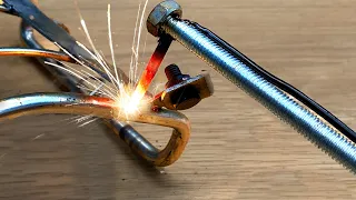 Easy Way To Weld Steel With 1,5V Battery That Not Many People Know