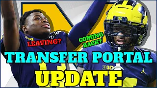 Michigan TRANSFER PORTAL UPDATE - Amorion Walker BACK? DJ Walker GONE?