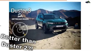 Dacia Duster 3 2024 | New Offroad Driving Modes Introduced