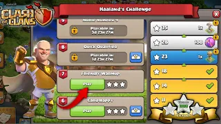 Haaland's Challenge #7 Friendly Warmup Easy Three⭐ Clash Of Clans (COC) #haalandschallenge #gaming